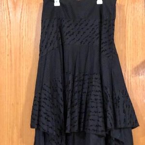 Black midi skirt, lovey texture 100% cotton.